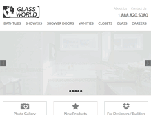Tablet Screenshot of glassworld.ca
