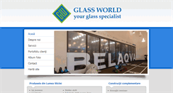 Desktop Screenshot of glassworld.ro